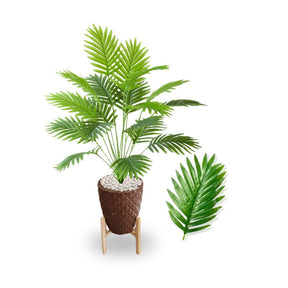 Planta Artificial Palmeira Areca Grande Real Toque Com Vaso Polietileno